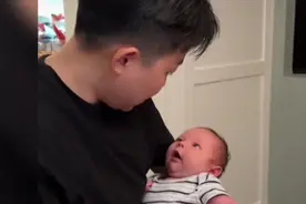 叶海洋儿子各有特点！欧文喜欢吃饭不爱睡觉，欧森喜欢睡不爱吃饭视频封面