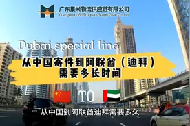 从中国寄件到阿联酋（迪拜）需要多长时间？ #迪拜专线 #迪拜空派视频封面