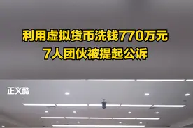 利用虚拟货币洗钱770万元，7人团伙被提起公诉
