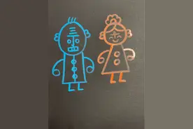 跟开心一起画丁老头和丁老太吧！#跟着抖音学画画 #简笔画 #丁老头丁老太简笔画 @抖音短视频