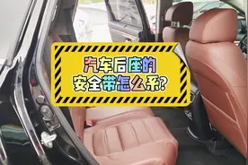 #汽车  #安全带  #后排安全带  是怎么系的？！ #你知道吗