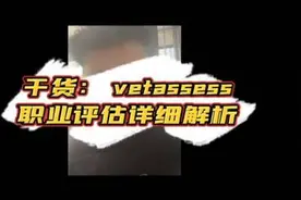 干货！Vet 职业评估细节！