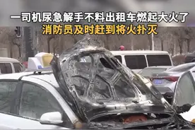 3月1日，辽宁沈阳一司机尿急解手不料出租车燃起大火了，消防员及时赶到将火扑灭视频封面