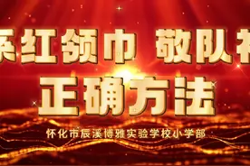 系红领巾、敬队礼正确方法#红领巾#少先队#队礼送英雄