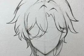 发怎么画？来看看头发的画法，猜到这是谁吗 #零基础学画画 #动漫手绘 #头发画法 #绘画教程 #二次元