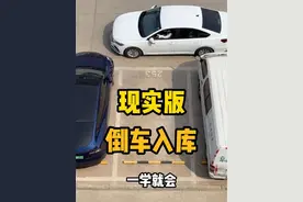 再也不怕现实版倒车入库！学会了你也能一把进！#倒车入库 #新手上路 #倒车入库技巧 #侧方停车 #考驾照