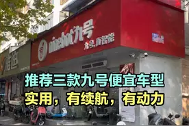 推荐三款九号便宜实用车型，有动力续航，最后一款不愧外卖神车！