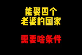 禁止废话：哪些国家能娶四个老婆？都需要什么条件 #科普一下