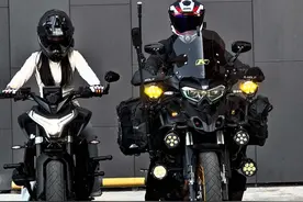 虽然没有街车市区灵活 但是拉力车呢也可以一直快#贝纳利552x #拉力车#摩托车#sol头盔