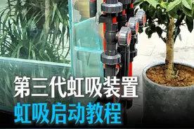 【鱼乐无穹-三代虹吸装置】如何启动虹吸。#虹吸过滤 #虹吸底滤 #虹吸背包 #鱼便分离器 #鱼缸过滤