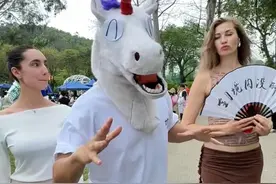 带国际友人体验一把中国文化…感受公园好状态#脉向春天状态开挂 #组个醒春快乐局