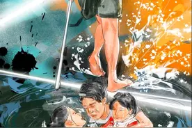 救人英雄他叫李俊，那天刚好在附近钓鱼！听到求救声后不顾自身行动不便赶来，毫不犹豫就扎进水里救人！大爱无私的母亲！大善果敢的李大哥！比心点赞！#正能量  #感人一幕 #溺水救援 #见义勇为 #手绘创作视频封面