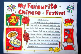 My Favourite Chinese Festival#英语 #三年级英语 #手抄报