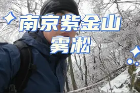 南京紫金山雾凇返场，推荐蒋王庙上山，蒋王庙站1号口出来就是登山口，往返4公里，用时两小时，看完雾凇还可以南京逛一逛，这两天可以冲，可能是年初最后的雾凇了。#紫金山雾凇 #紫金山 #蒋王庙地铁站视频封面