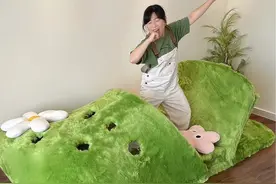 我做了一个洞洞鞋沙发 #手工diy #自制沙发diy #手工视频封面