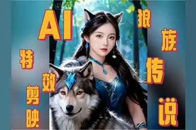 狼族传说的变装视频抖音又火了，两分钟教会你制作方法，剪映视频封面