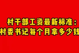 村干部工资最新标准:村委书记每个月能拿多少钱视频封面
