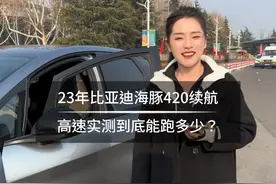 23年23款比亚迪海豚420续航，高速实测！#比亚迪海豚 #新能源汽车