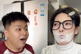 当我把家里生活用品，换成可食用的，老公的反应太逗了#情侣日常 #意想不到的结局视频封面