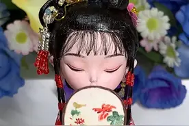 石膏娃娃涂个史湘云，下期做高晞月~ 十二钗进度 (9/12） 集齐指日可待～宝们想看高晞月的哪套造型呢？记得评论告诉我喔❤️#红楼梦 #史湘云 #石膏娃娃 #手工diy #古风视频封面