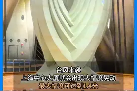 #上海中心阻尼器被贝碧嘉吹动 台风“贝碧嘉”过境，上海中心125层的“抗风神器”，千吨“阻尼器”开始明显晃动。#贝碧嘉成75年来入沪最强台风 #台风贝碧嘉最新动态