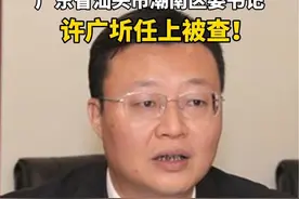 广东省汕头市潮南区委书记许广圻任上被查！#违纪违法