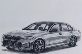 #画画 #原创作品 #一学就会系列 #手绘 #绘画 画车 一起学画画 手绘汽车绘画教程 零基础画画教程  汽车 宝马