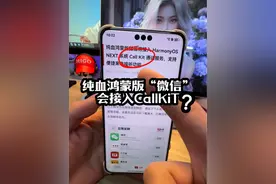 华为纯血鸿蒙版“微信”将接入CallKit ？ #华为 #callkit #数码科技 #harmonyosnext #鸿蒙next