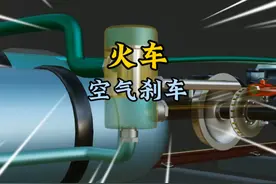 火车是如何制动的呢？为什么会有放气的声音呢？#三维机械动画视频封面
