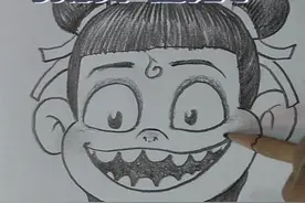 一支铅笔就能画出哪吒！手残党也能轻松上手！#哪吒 #哪吒之魔童闹海 #画哪吒 #哪吒简笔画 #哪吒2