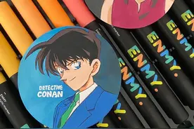 自制吧唧 | 泪眼兰和K装新是谁的梦情 #丙烯马克笔 #名侦探柯南 #泪眼兰 #毛利兰 #自制吧唧视频封面