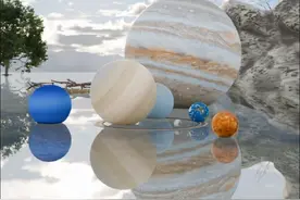 太阳系星球大小比较#宇宙未解之谜 #太阳系八大行星 #宇宙奇观星球动画 #太阳系行星