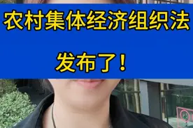 农村集体经济组织法发布了，明年5月1号正式实施#农村集体经济组织法 #成员资格 #集体成员资格 #行政诉讼 #房屋征收补偿协议该如何签订视频封面