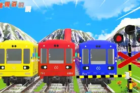 小火车可以叠加三层#有趣的视频 #模拟驾驶 #火车视频 #模拟游戏
