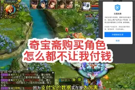 我在问道奇宝斋购买游戏角色，说破天都不让我付钱？