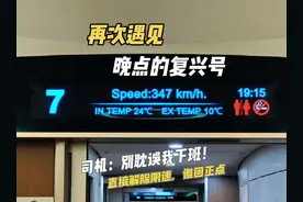 再次遇见晚点的复兴号！为了追回正点直接解除限速杀疯了