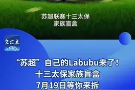 “苏超”自己的Labubu来了，十三太保家族盲盒，7月19日等你来拆！#苏超 #盲盒 #十三太保 #Labubu