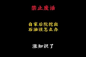 假如你在自家后院挖到石油怎么办，是主动上报，还是密而不发视频封面