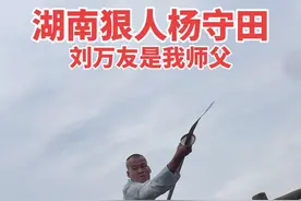 我叫杨守田，我师父是刘万友，今年四十三岁，曾经在广东东莞当过保镖，后来在东莞石龙吃了十多年苦，导致十多年没有练，如今回到家乡每天苦练功夫，励志发扬中华武术，为国争光#湖南狠人杨守田腿王#湖南杨守田武术