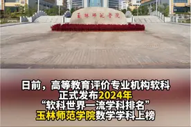 世界一流学科排名公布！玉林师范学院数学学科上榜进入中国百强#玉林#广西dou知道视频封面