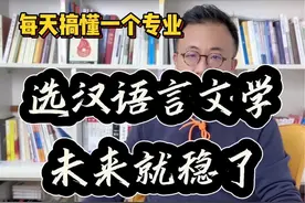 选汉语言文学，未来就稳了！每天搞懂一个专业！ 选汉语言文学，未来就稳了！#升学规划 #志愿填报 #汉语言文学 #选专业 #家长必读视频封面