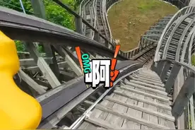 挑战国内丛林飞龙过山车 全长981米高32米最快90Km/h，是亚洲首座带有翻滚的木质过山车，也是过山车鼻祖，你们玩过吗#第一视角 #过山车 #玩的就是心跳