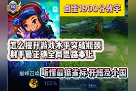 两亿场发育路告诉你 射手这样玩轻松带飞拿小国标 简单易懂