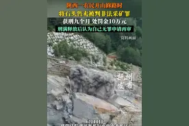 陕西一农民开山修路时，将石头售卖被判非法采矿罪，获刑九个月，处罚金10万元。视频封面