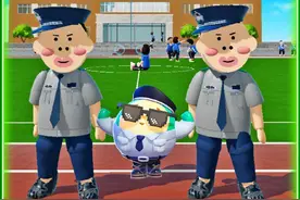 蛋仔派对：新赛季新身份？我来校园当保安，奇葩学生抓不完！