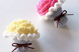 情人节新手必钩小物 线材：@新妈咪手作 五股：02.04.16.39 钩针：3.0mm #钩针编织 #爱生活爱编织 #毛线 #玩毛线视频封面