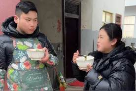 惠三宝今天这个丸子汤做的吃的真舒服，  #记录真实生活 #夫妻日常 #我的乡村生活视频封面