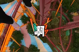 第一人称视角体验垂直过山车 80米落差60米高最快112Km/h，原来这个位置才是最刺激最吓人的，人在前面飞魂在后面追#第一视角 #过山车 #玩的就是心跳