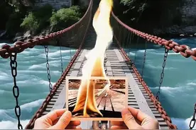 第一视角穿越，在泸定桥战役中醒来。 #泸定桥横跨大渡河 #第一视角体验#沉浸式体验 #历史科普 #铭记历史