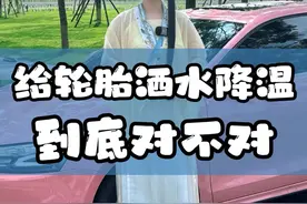 给轮胎洒水降温？有这个必要吗？#每天一个用车知识 #汽车知识